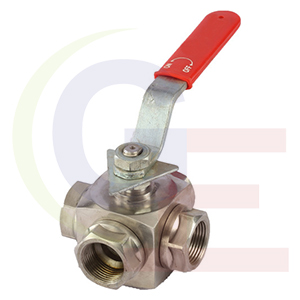 SS Four Way Ball Valve